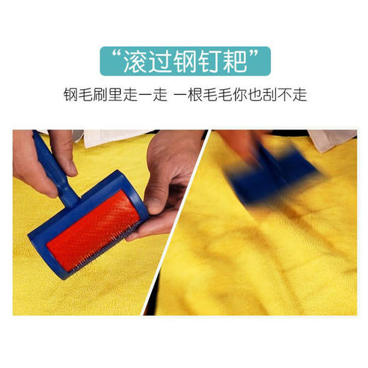 【柔软舒适 擦完速干】宠物用品狗狗猫咪洗澡浴巾纤维珊瑚绒双面加厚吸水毛巾大号 商品图3