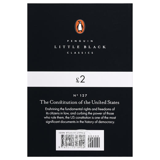 【中商原版】LBS:  127 The Constitution of the United States 英文原版 小黑书: 127 美利坚合众国宪法 商品图1