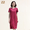 佐尔美2022夏季新款 桑蚕丝真丝弹力桑波缎连衣裙女E12LS08 商品缩略图3