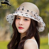 ZQ-M1715（波点网纱遮阳盆帽）欧根纱遮阳帽子女神气质波点花朵盆帽春夏新款户外透气太阳帽 商品缩略图1