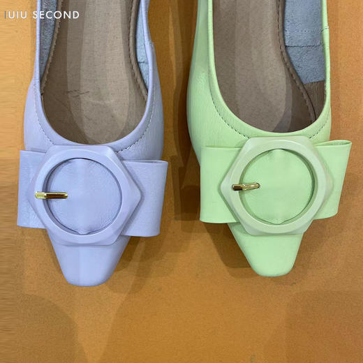 IUIU SECOND2022春夏新款糖果色舒软平底鞋浅口单鞋U22AE10551 商品图8