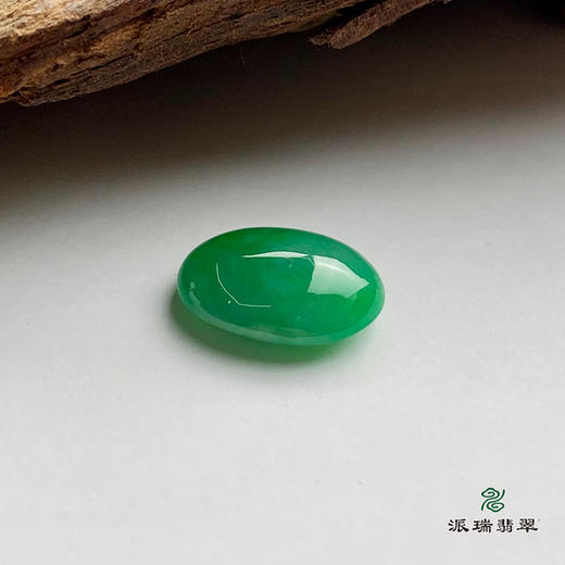 派瑞翡翠 翡翠戒面 冰种 绿色 商品图1