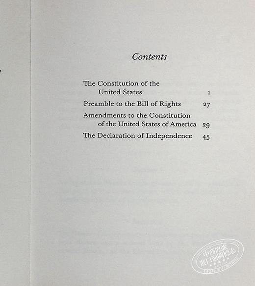 【中商原版】LBS:  127 The Constitution of the United States 英文原版 小黑书: 127 美利坚合众国宪法 商品图4