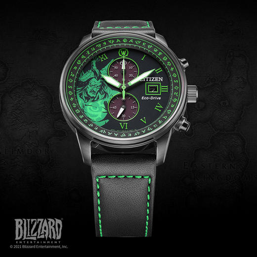 西铁城魔兽世界联名限量款光动能手表男女CA7075-05E 商品图2