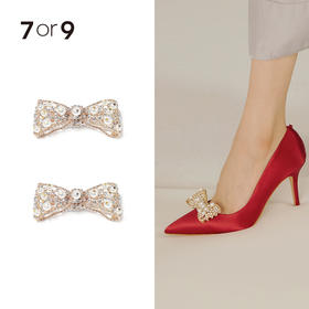 碎钻金属蝴蝶结