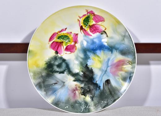 印象彩《荷韵》瓷盘 商品图0