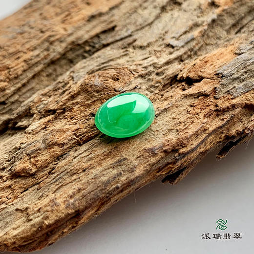 派瑞翡翠 翡翠戒面 冰种 绿色 商品图2