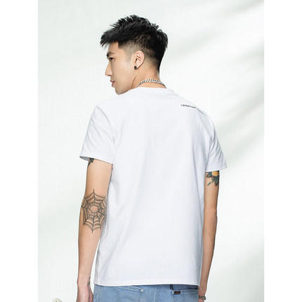 Lee商场同款 21春夏新品标准版型多色男短袖T恤L439214DRK14 商品图1