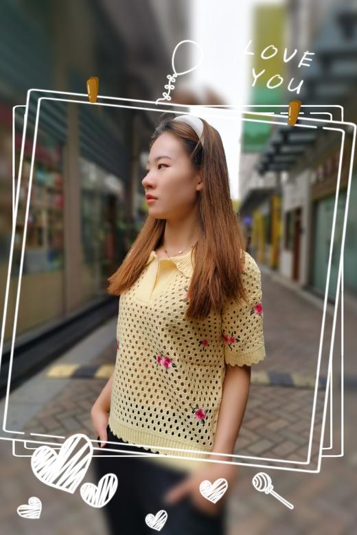 女镂空绣花上衣5911 商品图1