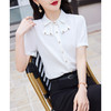 夏季短袖职业衬衫白色上衣职业装百搭通勤衬衣 商品缩略图2