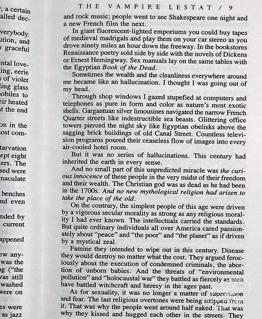 预售 【中商原版】吸血鬼史诗系列2 吸血鬼莱斯特 9分豆瓣 英文原版 The Vampire Chronicles #02: The Vampire Lestat Anne Rice 商品图6