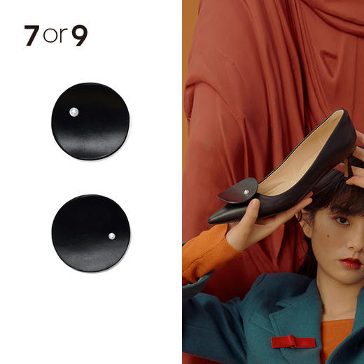 7or9 缀珠圆片-黑 商品图0