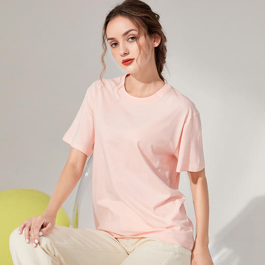 【挺阔有型】FunFashionShow男女同款纯棉T恤  2件 商品图1