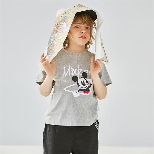 迪士尼夏季新款儿童短袖套装米奇卡通印花男童两件套 商品图1