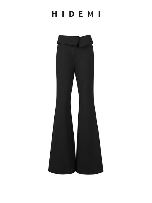 HIDEMI 必入款翻折腰头设计感超显瘦喇叭弹力神裤 商品图8