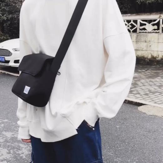 皮卡诺包6061挎包男潮帆布邮差包日系简约复古宽肩带斜挎包女文艺学生单肩包小 商品图0