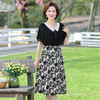 FW  838T雪纺连衣裙洋气大码夏装印花裙 商品缩略图2