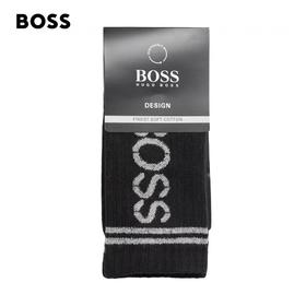 百货世界-HUGOBOSS雨果博斯男士2022春夏新款混纺撞色条纹短袜两双装