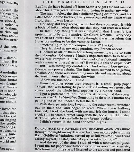 预售 【中商原版】吸血鬼史诗系列2 吸血鬼莱斯特 9分豆瓣 英文原版 The Vampire Chronicles #02: The Vampire Lestat Anne Rice 商品图7