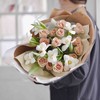 《咖啡时间》卡布奇诺郁金香粉色系韩式花束 商品缩略图1
