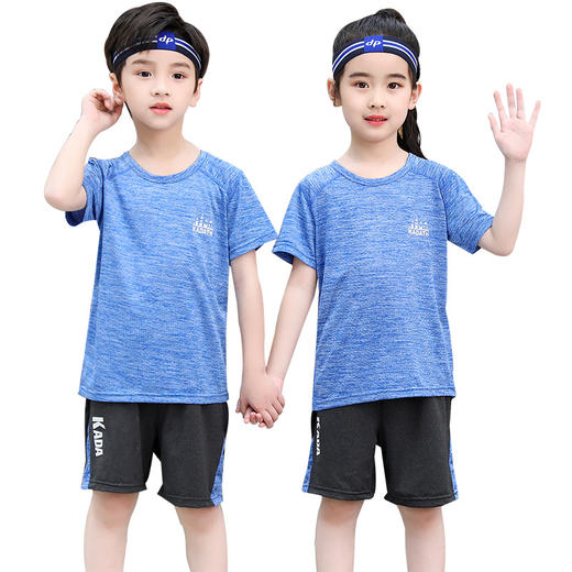 男童运动套装 2022新款夏装儿童冰丝T恤速干衣服批发童装短袖夏季 商品图4