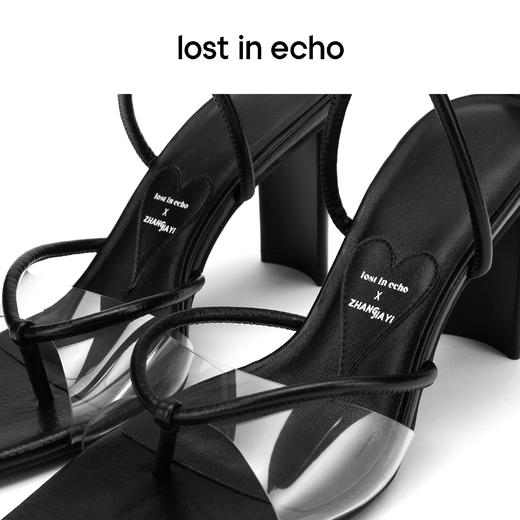 lost in echo x ZHANGJIAYI 尖头交叉夹趾细绑带凉鞋 商品图3