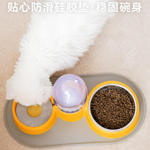 【大开颜界的水粮一体护颈碗】宠物碗狗盆猫碗双碗自动饮水猫盆食盆卡通水碗防打翻狗碗用品 商品图1
