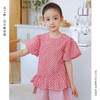 【设计师款蓬蓬袖】龙之涵荷叶摆蓬蓬袖短袖上衣  高支盐缩工艺 全棉 女童荷叶摆短袖上衣 商品缩略图0