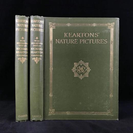 1910年 基尔顿自然图集（全2卷） 数百幅插图 漆布精装大16开 商品图0
