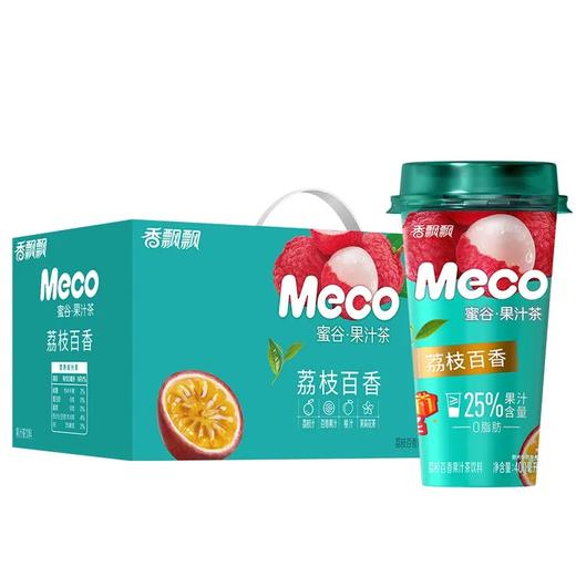 香飘飘Meco荔枝百香果汁茶饮料400ml 商品图1