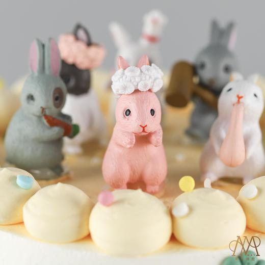 B3973“奶系复古·小兔派对蛋糕” 商品图2