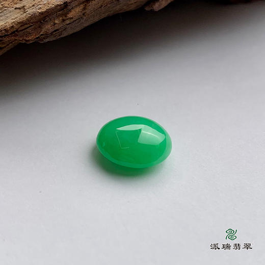 派瑞翡翠 翡翠戒面 冰种 绿色 商品图2