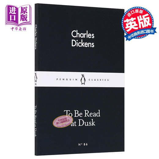 【中商原版】LBS:  86 To Be Read at Dusk 英文原版 小黑书: 86 狄更斯：黄昏阅读 Charles Dickens 经典名著 企鹅小黑书 商品图0