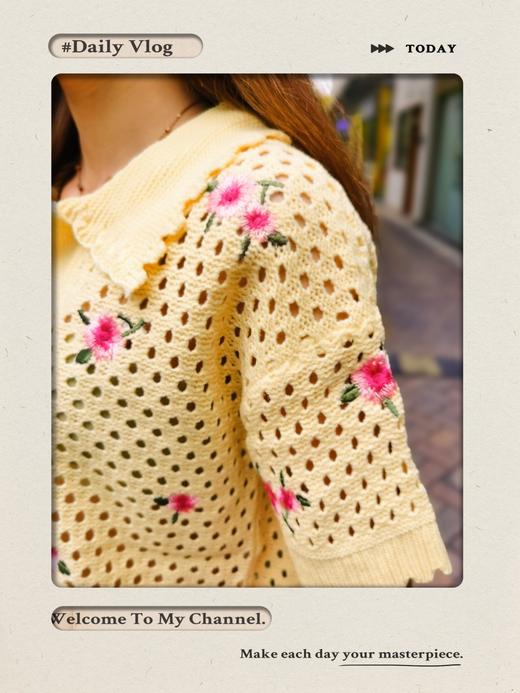 女镂空绣花上衣5911 商品图4