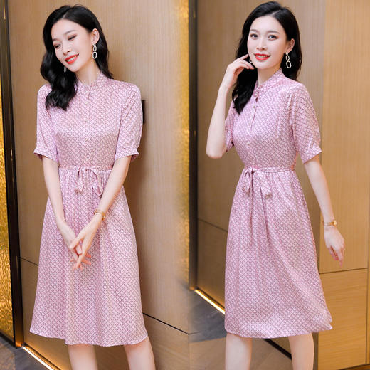 ASE-9332   浪漫优雅系带女式连衣裙 商品图1