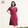 佐尔美2022夏季新款 桑蚕丝真丝弹力桑波缎连衣裙女E12LS08 商品缩略图0