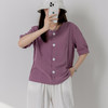 新款上衣女文艺复古棉麻风透气2022款宽松中国风短袖T恤女 商品缩略图1