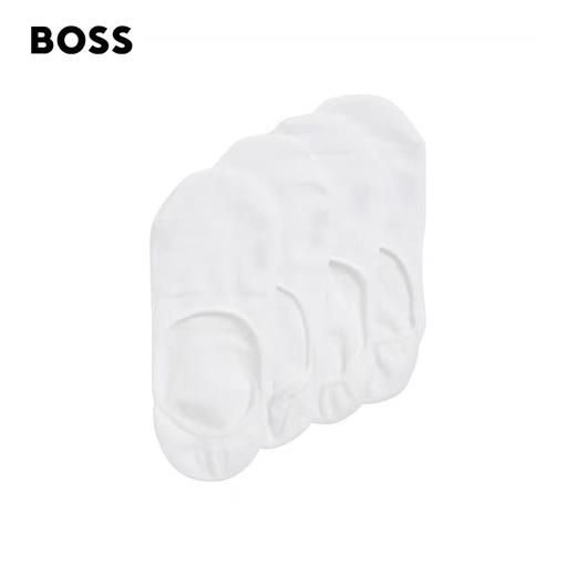 百货世界-HUGOBOSS雨果博斯男士经典款棉质混纺隐形船袜两双装 商品图0