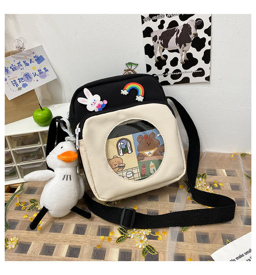 皮卡诺小挎包712送徽章不含挂饰少女校园包可爱迷你小包挎包 商品图1