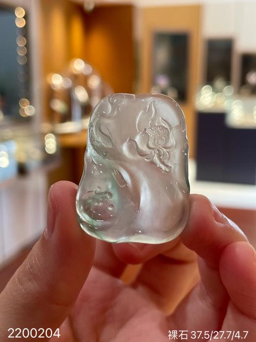 玻璃飘翠一品清莲裸石 59999【107-2200204】 商品图0