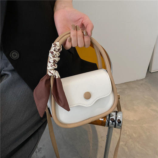 只此青绿手提包包女2024新款潮时尚韩国马鞍包百搭ins单肩斜挎包 商品图7