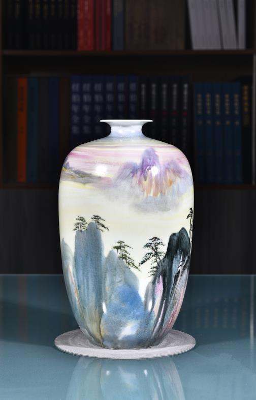 釉上泼彩黄山奇境 商品图0