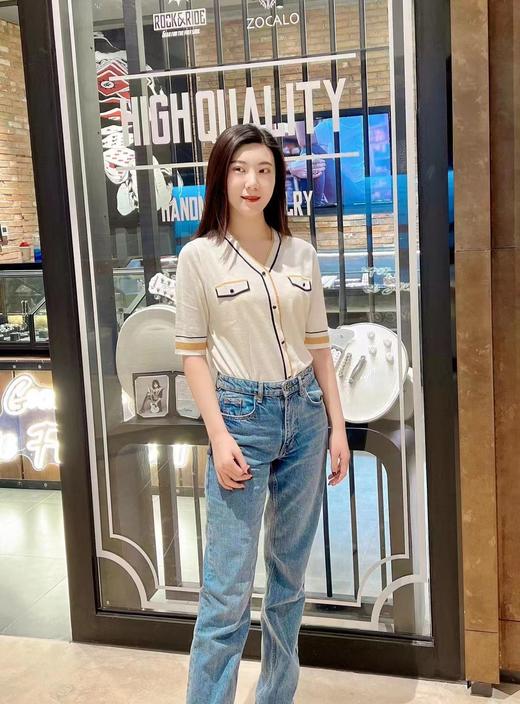 皮皮狗女式V领中袖假开衫2175221113 商品图2