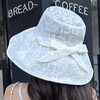 JC-I1-M1815（蕾丝蝴蝶结遮阳帽）女神蕾丝大沿帽子女夏天户外宽边遮阳帽系带蝴蝶结轻薄太阳帽 商品缩略图2
