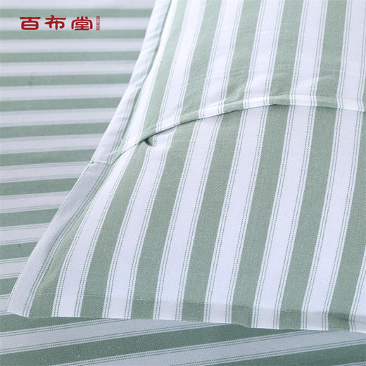 （乡村振兴商品）百布堂纯棉四件套美梦-绿条 商品图2
