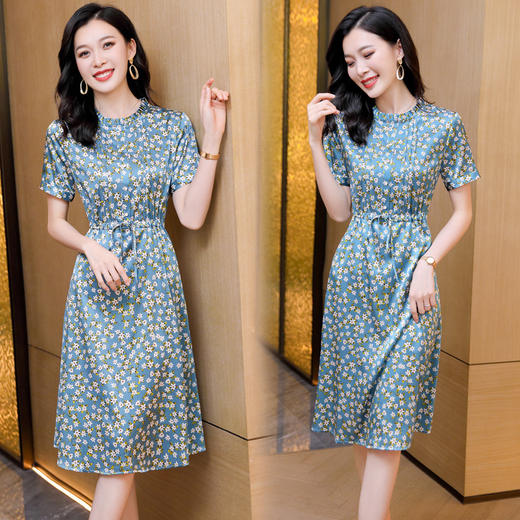 ASE-9326   印花气质韩版百塔女式连衣裙 商品图1