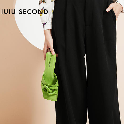 IUIU SECOND 夏季超火链条元素时尚凉拖鞋 商品图1