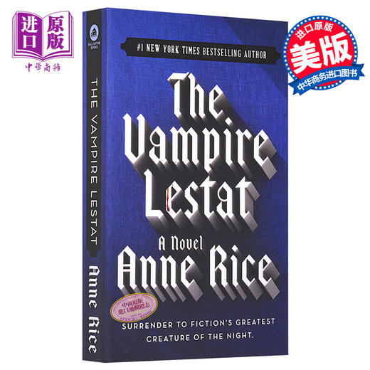 预售 【中商原版】吸血鬼史诗系列2 吸血鬼莱斯特 9分豆瓣 英文原版 The Vampire Chronicles #02: The Vampire Lestat Anne Rice 商品图0