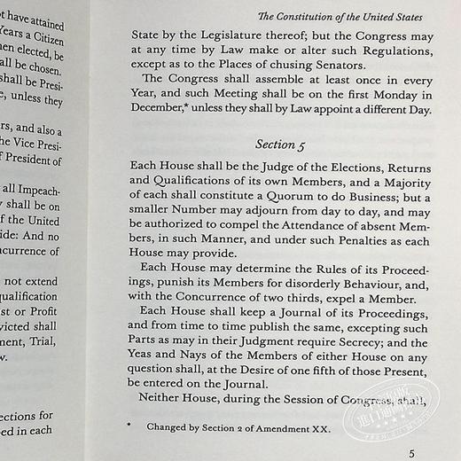 【中商原版】LBS:  127 The Constitution of the United States 英文原版 小黑书: 127 美利坚合众国宪法 商品图6