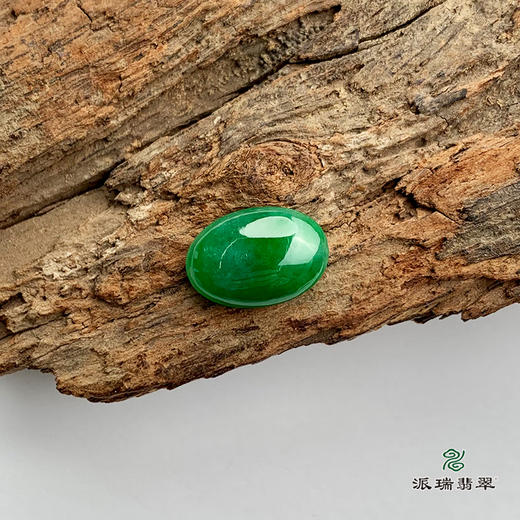 派瑞翡翠 翡翠戒面 冰种 绿色 商品图1